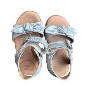 Stride Rite Whitney Sandals Iridescent Silver Toddler Size 5